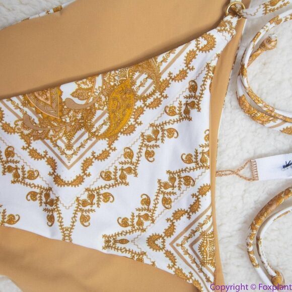 NEW Kya  free people ADELLE BOTTOM - (PAISLEY/SAND), M‎ - Picture 15 of 16
